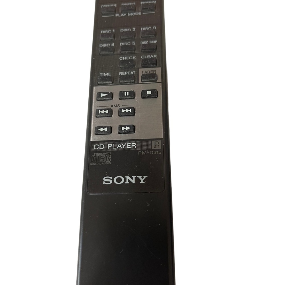 Sony Remote 5 CD player Rm-315 Tested Works Back - Picture 3 of 6
